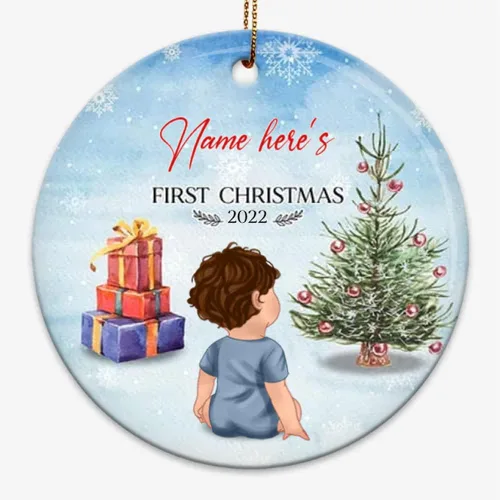 Miniatura 9 de Adorno personalizado para el árbol de Navidad para la primera Navidad, regalo para el nuevo padre de la madre de la protuberancia, adorno
