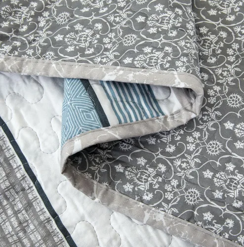 Miniatura 6 de GrandLinen - Juego de funda de edredón con estampado fino