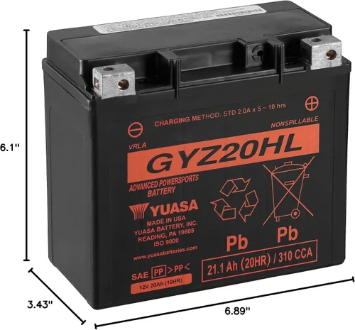 Miniatura 3 de Yuasa YUAM720GH GYZ20HL Batería