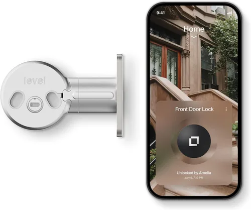 Bloqueo inteligente Level Bolt (Matter) – Haz que tu cerradura sea inteligente sin cambiar llaves o hardware – Matter-Over-Thread, entrada sin llave