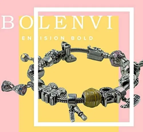 Miniatura 33 de Bolenvi Banderas Travel Country, dijes para el día de la madre, plata de ley 925 para pandora y pulseras o collares similares, joyería para mujeres