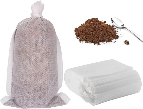 YQL Filtro de café frío, 50 bolsas de café de 4 x 6 pulgadas sin ensuciar, bolsas de malla desechables para preparar té o café frío