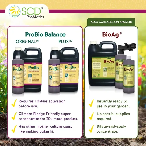 Miniatura 6 de ProBio Balance Original – Haz 20 veces más acondicionador de suelo de granja y jardín, súper concentrado de microorganismos beneficiosos eficaces
