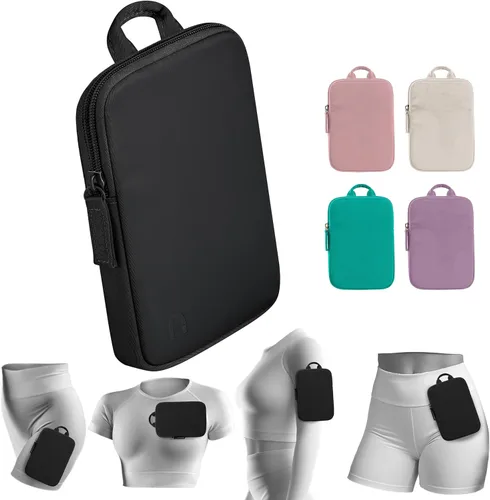 Soporte de teléfono para correr para hombres y mujeres – Bolsa magnética para caminar, trotar y hacer ejercicio – Se sujeta en la pierna, el pecho o