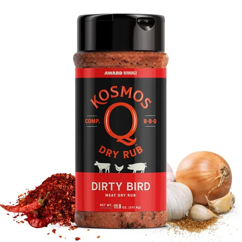 Miniatura 23 de Kosmos Q Funda de vaca Hot BBQ Rub, regalo del día del padre, condimento picante de bistec y pechuga con chile, ajo, cebolla, pimentón y humo