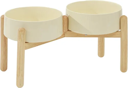 Miniatura 32 de Havniva Cuenco elevado de cerámica de 6.1 pulgadas para perros con soporte para platos de perros de razas pequeñas y medianas, cuenco de comida y 2