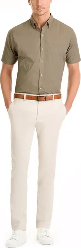 Miniatura 4 de Van Heusen Camisa de cuadros de manga corta con cuello abotonado para hombre sin arrugas