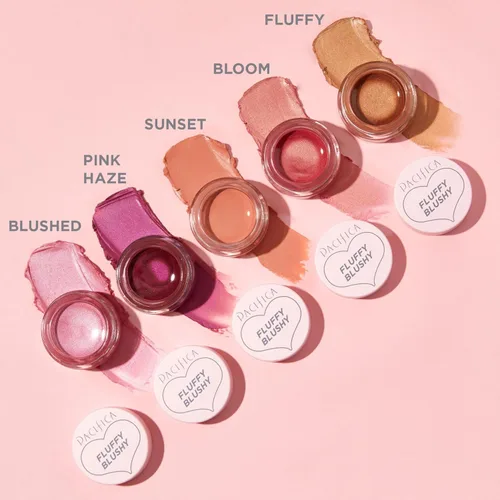 Miniatura 6 de Pacifica Rubor cremoso esponjoso – Pink Haze Soft Coral Pink – Maquillaje facial – Rubor mezclable batido para mejillas rubor hidratante rosa oscuro