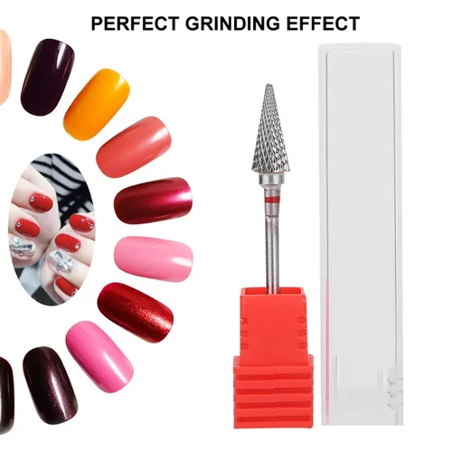 Miniatura 3 de Broca de uñas para uñas, broca de cutícula de cono para uñas, uñas en casa, salón []