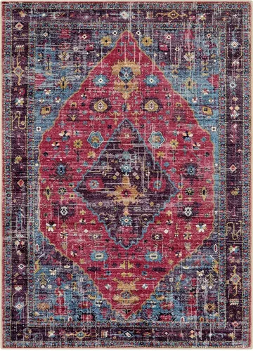 Miniatura 324 de Lahome Alfombra Bohemia Tribal Lavable de 3 x 5, Alfombras Antideslizantes para Entrada, Dormitorio, Sala de Estar, Vintage, Ultra Suave, No
