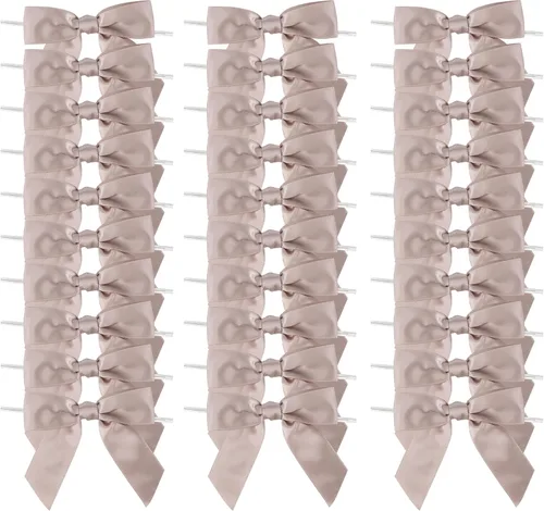 Miniatura 33 de AIMUDI Lazos con Alambre de Amarre para Bolsas de Golosinas de 3.5 pulgadas, Lazos de Satén Azul Turquesa para Manualidades, Lazos Prefabricados