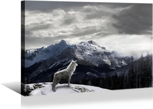 Miniatura 7 de YONICA Lienzo de pared de animales de la naturaleza, pintura de pared de águila, impresión artística de águila calva voladora impresa en lienzo