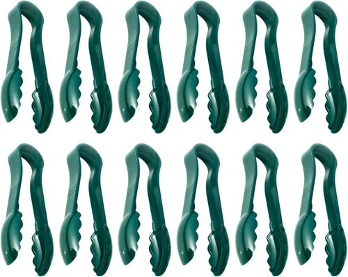 Miniatura 10 de New Star Foodservice 35698 Utility Tong - Pinzas de plástico de alta temperatura, festoneadas, 6 pulgadas, color negro, juego de 12