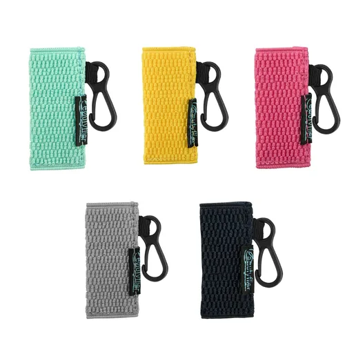 Miniatura 8 de Beautyflier Lindo llavero elástico para bálsamo labial, funda para lápiz labial, soporte de manga para lápiz labial para Burts Bees Chapstick, Negro
