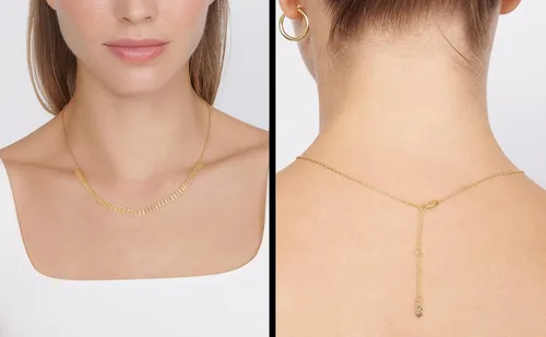 Miniatura 4 de Jewelry Atelier Colección de collares Cleopatra rellenos de oro Collar de cadena de Cleopatra con relleno de oro amarillo de 14 quilates para mujer