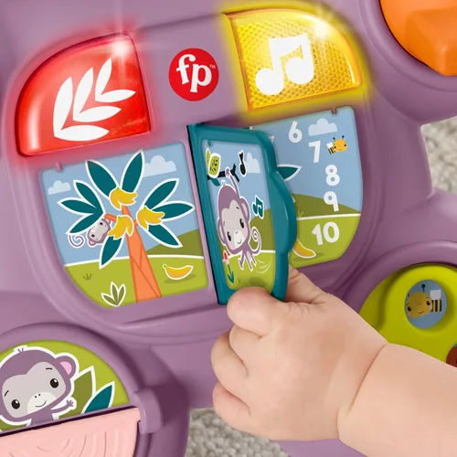 Miniatura 5 de Fisher-Price JGW90 My Baby Walker Monkey Purple with Music, Lights and Activities from 6 Months