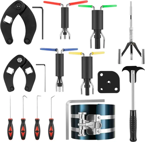 Kit de herramientas de reparación de cilindros hidráulicos (17PCS) para minicargadoras, cargadoras, retroexcavadoras, etc.