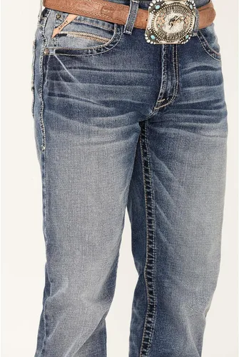 Miniatura 2 de ARIAT Men's M4 Low Rise Stretch Longspur Stackable Straight Leg Jean