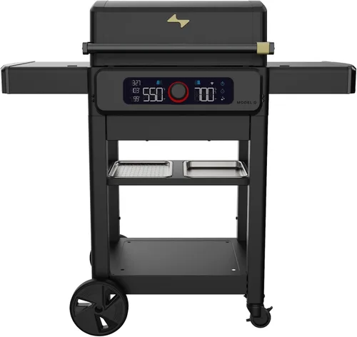 Miniatura 12 de Current® Model G - Parrilla eléctrica inteligente para exteriores con rango de 200-700 °F para asar, precisión digital, zonas de calor