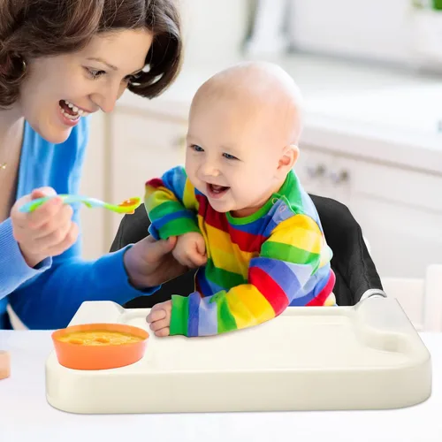 Miniatura 6 de Silla de gancho con bandeja de comedor extraíble, silla alta portátil con clip en la mayoría de las mesas, silla de mesa rápida con bolsa de Negro