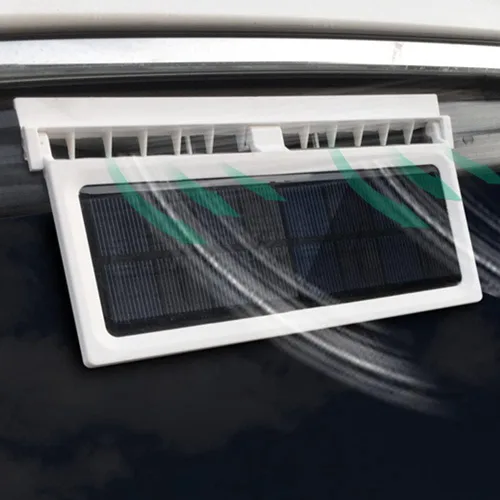 Miniatura 9 de Surakey Ventilador solar para automóvil, ventilador de escape solar de automóvil de 2 W, ventilador de refrigeración de 3 agujeros para radiador