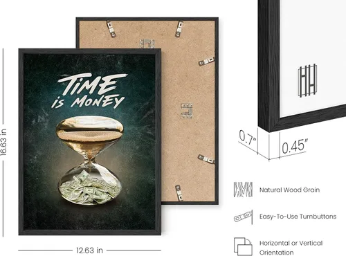 Miniatura 3 de HAUS AND HUES Arte motivacional enmarcado, decoración de pared para la oficina en casa, arte de dinero para pared, citas de negocios, imágenes El