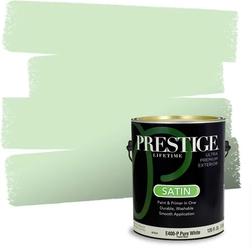 Miniatura 91 de PRESTIGE Pintura exterior e imprimación en uno, aloe, plano, 1 galón