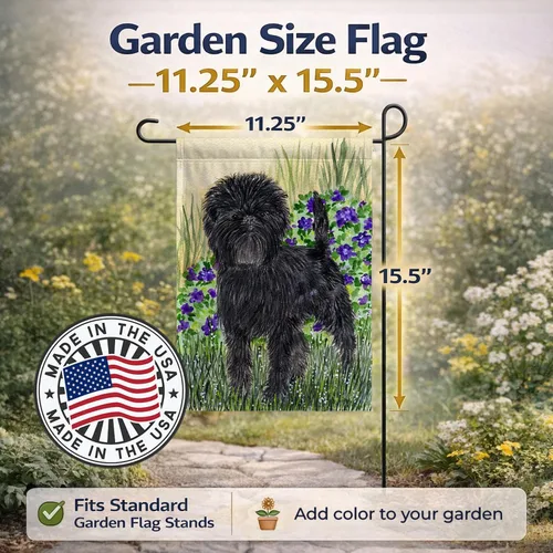 Miniatura 3 de Caroline's Treasures SS8151GF Affenpinscher - Bandera decorativa para jardín, jardín, jardín, jardín, bandera, bandera, decoración para patio