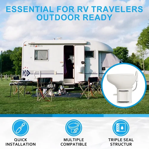 Miniatura 6 de MENNTY 34120 Kit de sello de inodoro RV - Junta de bola de reemplazo compatible con Thetfords Aqua Magic Style II, Plus, Residence - Partes de goma