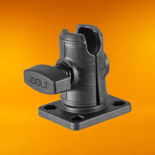 Miniatura 2 de iBOLT Brazo de enchufe único compuesto de 2.5 pulgadas con base de taladro rectangular con patrón de amplificadores para todos los adaptadores