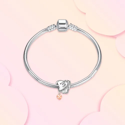 Miniatura 2 de Annmors Jewelry Family Charms for Woman-925 Sterling Silver Dangle Pendant Bead with Cubic ZirconiaGirl Jewelry Beads DIY Gifts for Women Bracelet