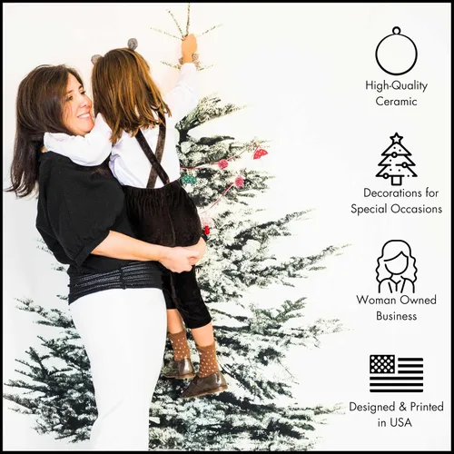 Miniatura 5 de Bigfoot Adorno de Navidad – Adorno de Sasquatch – Regalos de Pie Grande para niños, hombres y mujeres – Mercancía de pie grande – Adornos de Navidad