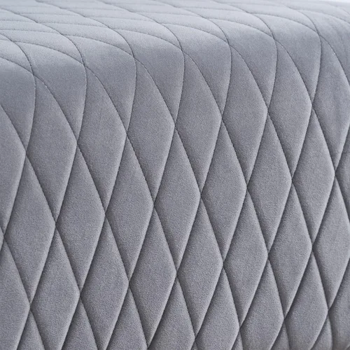 Miniatura 6 de Sillas copetudas de tela gris para comedor y sala de estar, acento acolchado, silla esquinera lateral de ala ancha de 23 pulgadas, asiento grueso