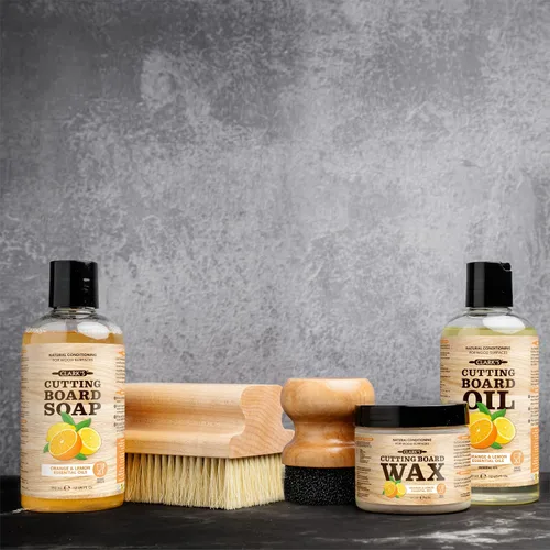 Miniatura 9 de Clark's - cera de acabado para tabla de cortar. Hecha con cera de abeja natural y cera de carnaúba. Bloque de cera de carnicero