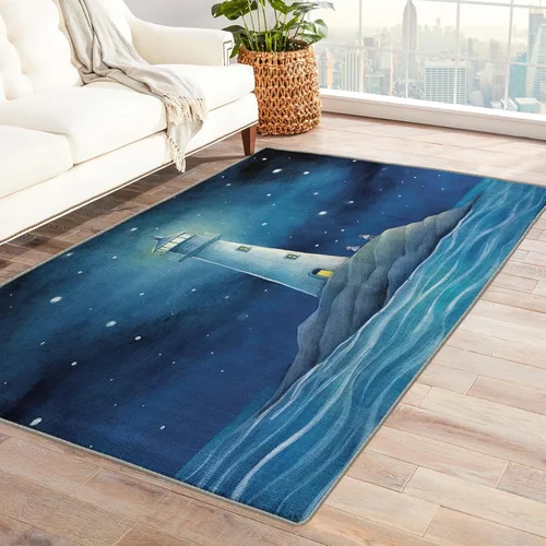 Miniatura 23 de Alfombra retro y decoración del hogar, alfombra lavable de 2 x 3 a 70 segundos, para entrada, sala de estar, dormitorio, tapete antideslizante