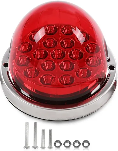 Miniatura 14 de PIT66 Lente transparente Luz LED azul Sandía (19 LED) Marcador de luz intermitente universal