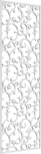 Miniatura 159 de Wheatland Paneles de pared decorativos de madera con calado, 9 3/8 pulgadas de ancho x 24 3/8 pulgadas de alto x 1/4 de alto, nogal