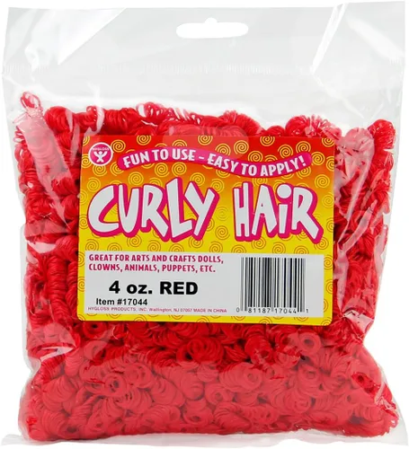 Miniatura 8 de Hygloss Cabello Rizado de Muñeca de 16 oz para Manualidades Surtido - Cabello Sintético Premium para Hacer Muñecas, Marionetas y Proyectos de Artes