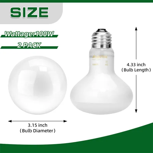 Miniatura 7 de DaToo Lámpara de calor de reptiles de 100 W, anfibios, bombilla de luz UVA, bombillas de luz diurna para lagartos, tortugas dragón barbudas