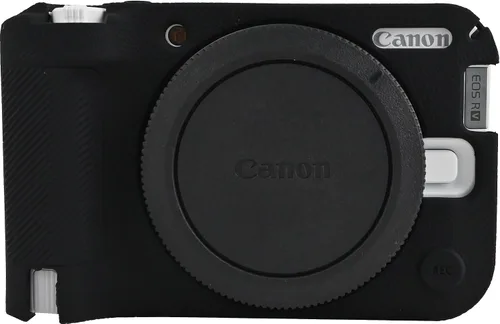 Funda para cámara R50 V, cuerpo completo, delgada, ligera, de silicona, carcasa de goma para Canon Eos R50 V R50V (negro)