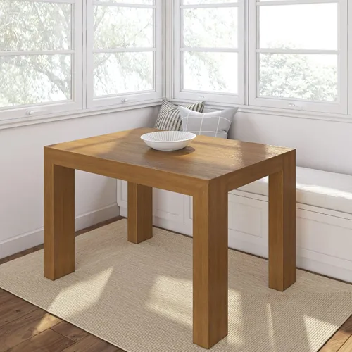 Miniatura 28 de Plank+Beam Mesa de comedor de 48 pulgadas, mesa de cocina de madera maciza de 48 pulgadas, mesa de comedor rectangular para comedor, oficina