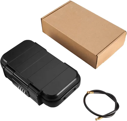 Miniatura 8 de LOFICOPER Caja de seguridad portátil, caja de seguridad de 4 dígitos, caja de seguridad de playa con cadena extraíble, diseño impermeable