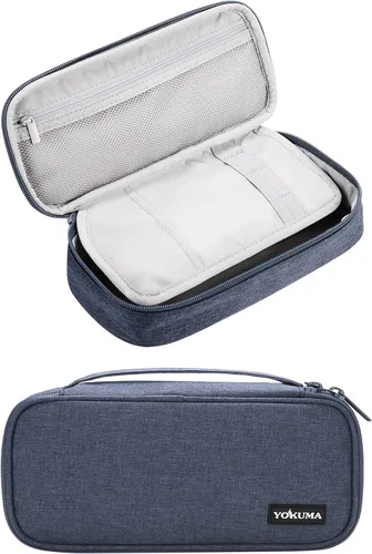 Miniatura 11 de YOKUMA Estuche para lápices, bolsa de lápices de gran capacidad, caja de lápices con cremallera estética, suministros de regreso a clases