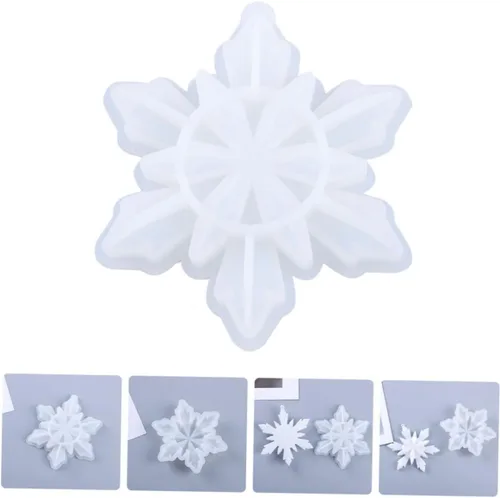 Miniatura 9 de Encantos de joyería de silicona de copo de nieve cómodos y fáciles de limpiar