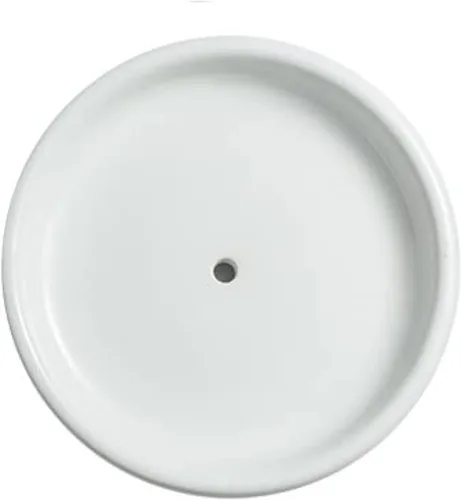 Miniatura 5 de Jabonera redonda autodrenante, pequeña bandeja de cerámica, lindo plato de joyería, mantiene el jabón seco y decoración del baño (negro)