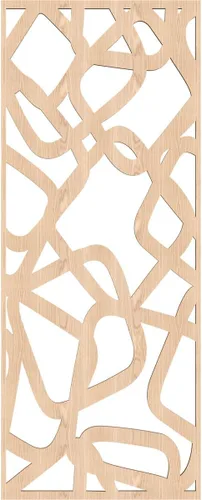 Miniatura 4 de Acme Paneles de pared decorativos de madera con calado, 13 3/8 pulgadas de ancho x 34 3/8 pulgadas de alto x 1/4 de alto, roble rojo rojo (Red Oak)