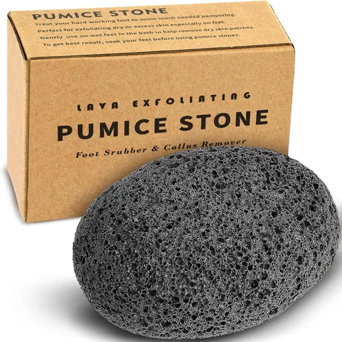 Maryton Piedra Pómez Natural para Pies - Exfoliante de Lava para Pies, Herramientas de Pedicura, Removedor de Callos y Maíz de Piel Muerta para Pies