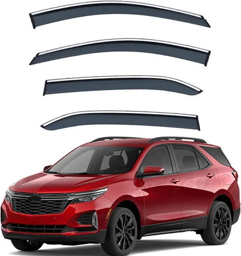 Latest Window Visors Design for Chevrolet Equinox 2017-2026,Tape-On Window Deflectors,Weather Protection Wind Noise Reduction,Extra Durable Vent