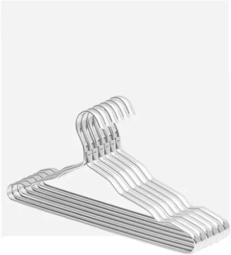 5Pcs Clothes Hanger Anti-Slip Antideformation Aluminium Alloy Closet Dress Clothing Towel Multifunction Storage Rack Coat Hanger(Black)