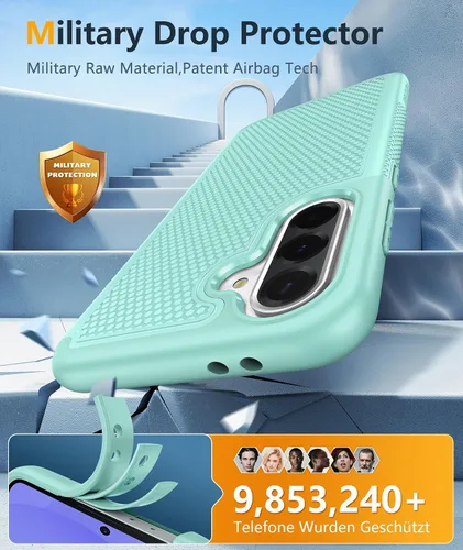 Miniatura 607 de FNTCASE Funda para iPhone 17 Pro: Fundas delgadas translúcidas de color azul claro compatibles con MagSafe, protección completa de la cámara